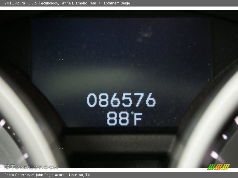 White Diamond Pearl / Parchment Beige 2011 Acura TL 3.5 Technology