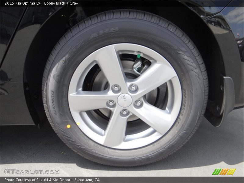 Ebony Black / Gray 2015 Kia Optima LX