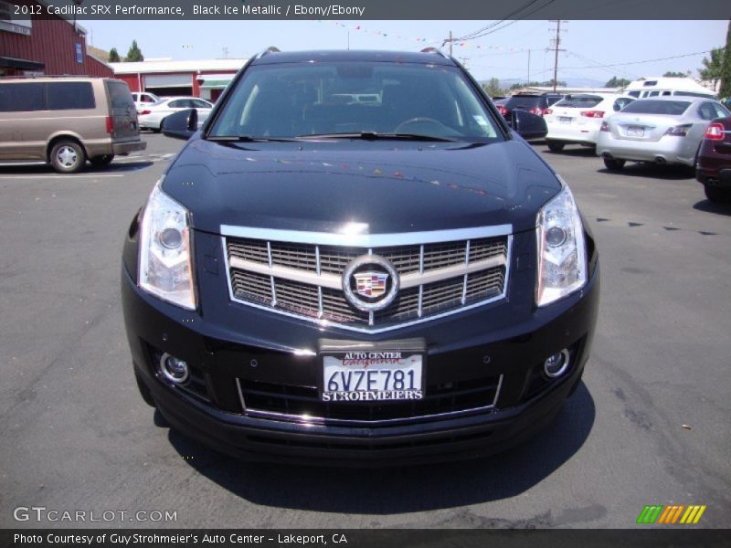 Black Ice Metallic / Ebony/Ebony 2012 Cadillac SRX Performance