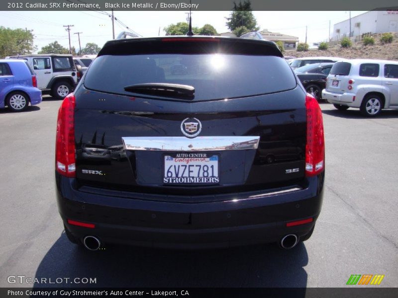 Black Ice Metallic / Ebony/Ebony 2012 Cadillac SRX Performance