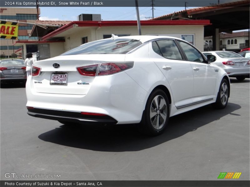 Snow White Pearl / Black 2014 Kia Optima Hybrid EX