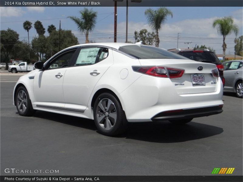 Snow White Pearl / Black 2014 Kia Optima Hybrid EX