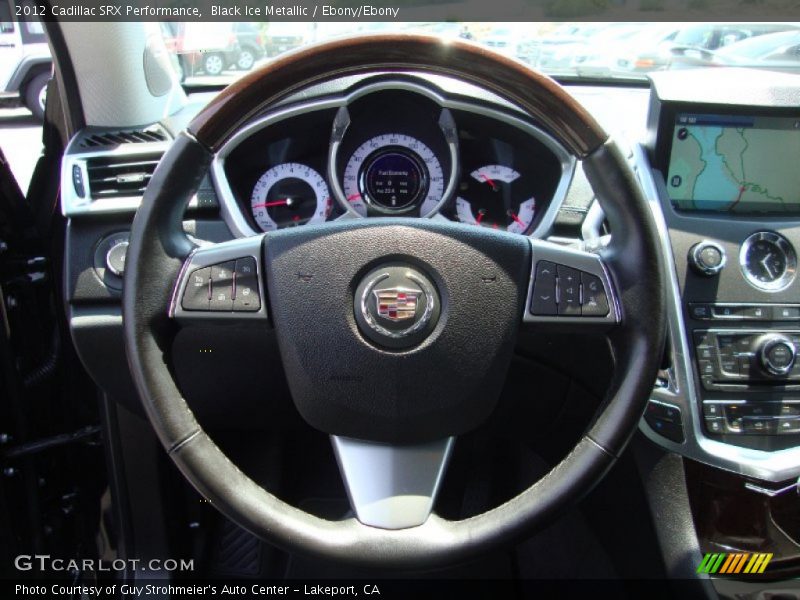 Black Ice Metallic / Ebony/Ebony 2012 Cadillac SRX Performance