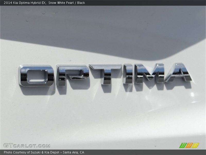 Snow White Pearl / Black 2014 Kia Optima Hybrid EX