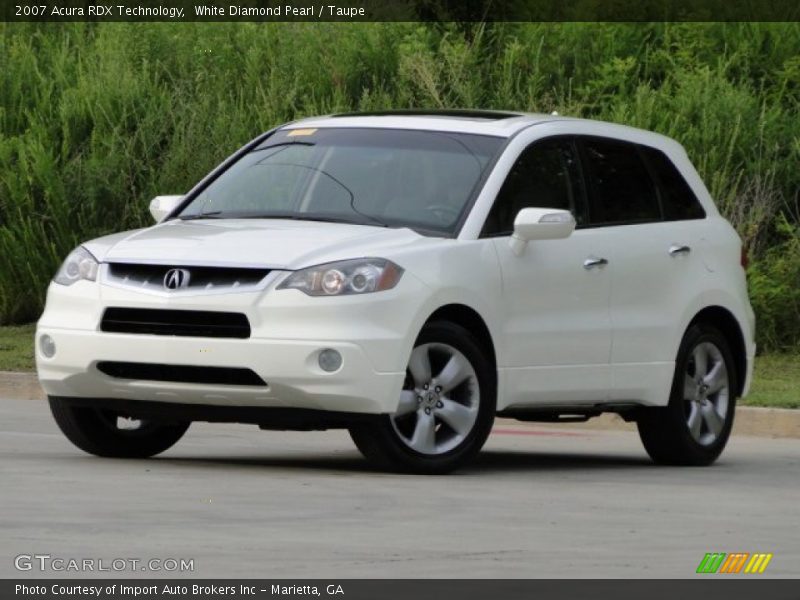 White Diamond Pearl / Taupe 2007 Acura RDX Technology