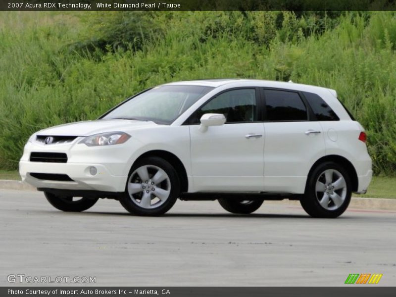 White Diamond Pearl / Taupe 2007 Acura RDX Technology