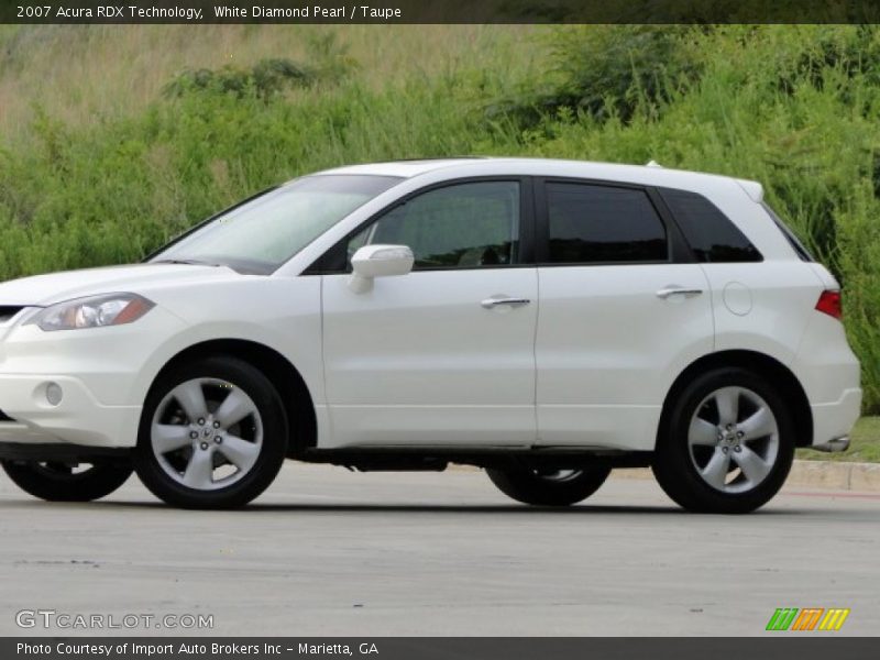 White Diamond Pearl / Taupe 2007 Acura RDX Technology