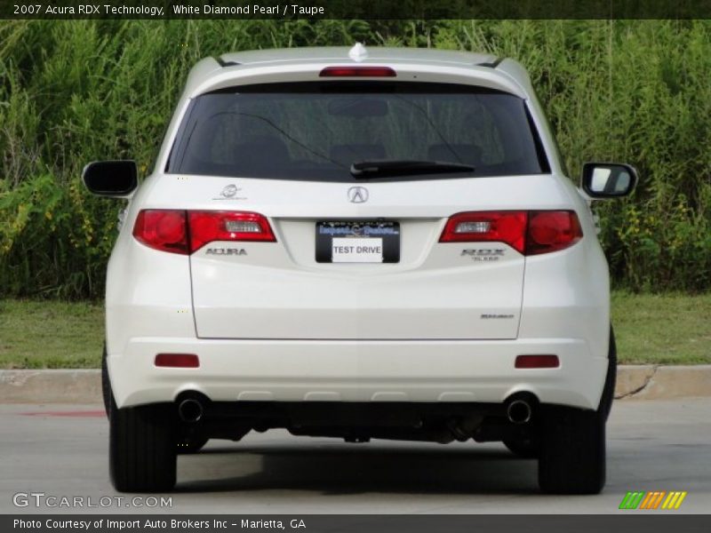 White Diamond Pearl / Taupe 2007 Acura RDX Technology