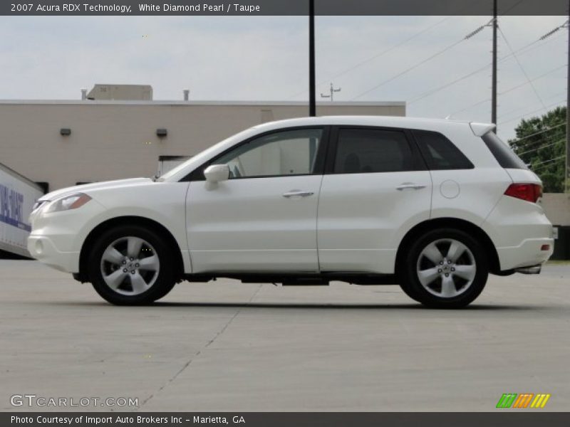 White Diamond Pearl / Taupe 2007 Acura RDX Technology