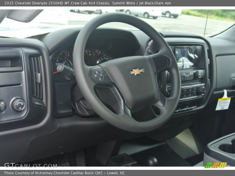 Summit White / Jet Black/Dark Ash 2015 Chevrolet Silverado 2500HD WT Crew Cab 4x4 Chassis