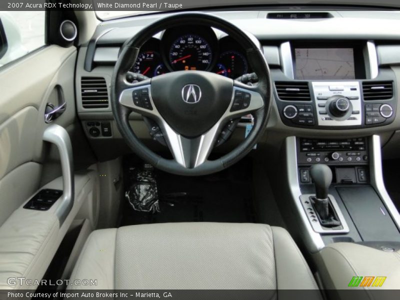 White Diamond Pearl / Taupe 2007 Acura RDX Technology