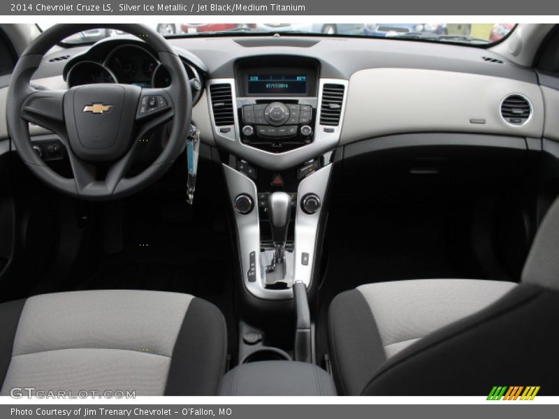 Silver Ice Metallic / Jet Black/Medium Titanium 2014 Chevrolet Cruze LS
