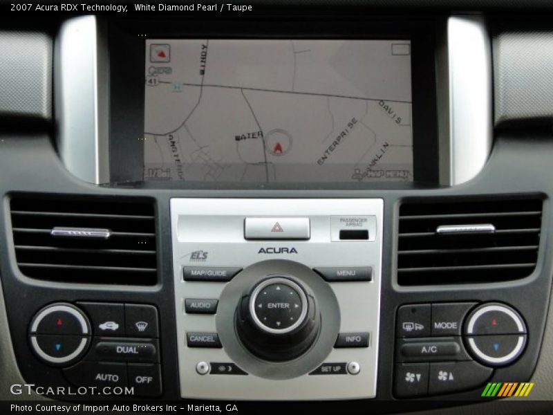 White Diamond Pearl / Taupe 2007 Acura RDX Technology