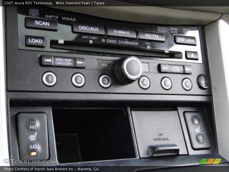 White Diamond Pearl / Taupe 2007 Acura RDX Technology