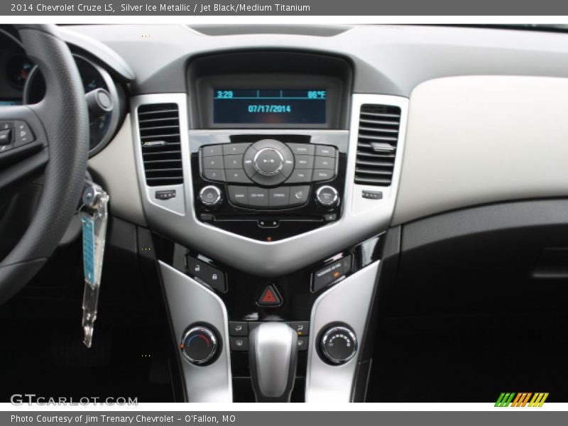 Silver Ice Metallic / Jet Black/Medium Titanium 2014 Chevrolet Cruze LS