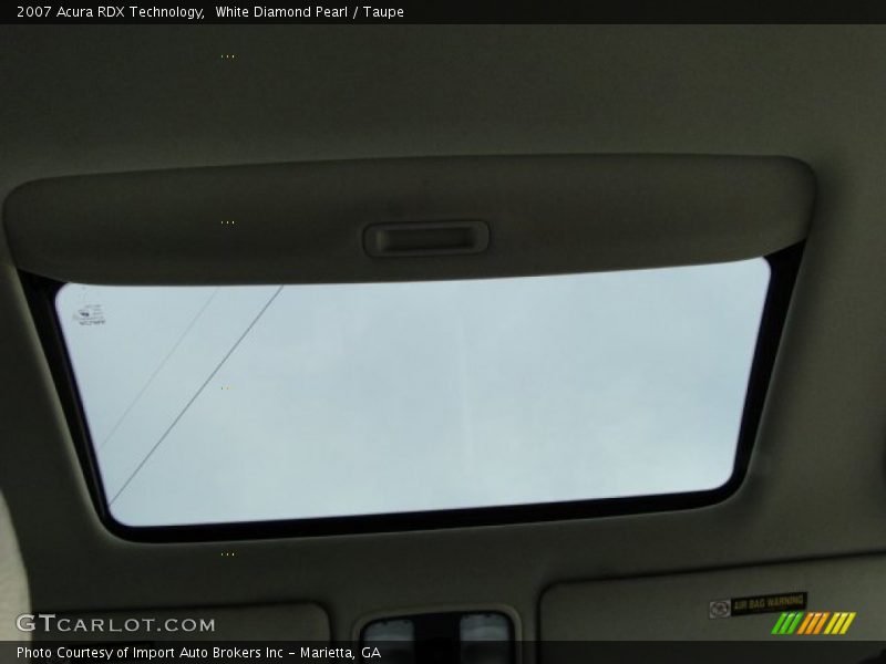 White Diamond Pearl / Taupe 2007 Acura RDX Technology