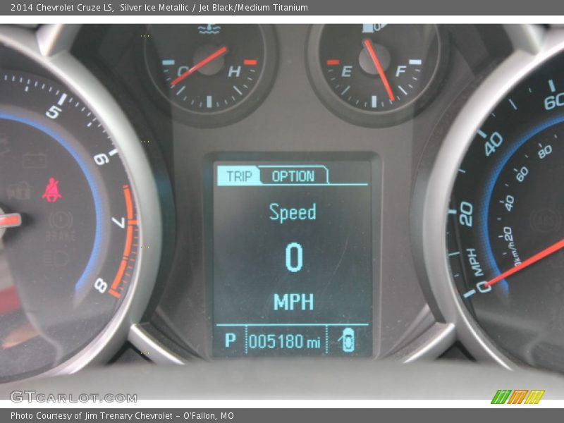 Silver Ice Metallic / Jet Black/Medium Titanium 2014 Chevrolet Cruze LS