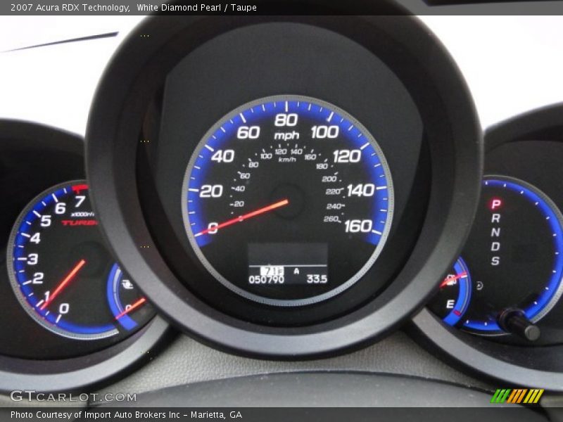 White Diamond Pearl / Taupe 2007 Acura RDX Technology