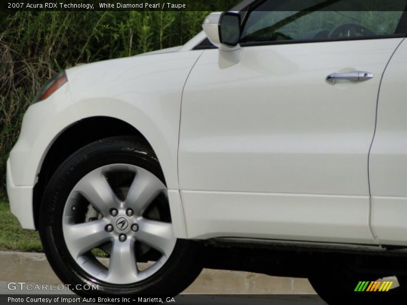 White Diamond Pearl / Taupe 2007 Acura RDX Technology