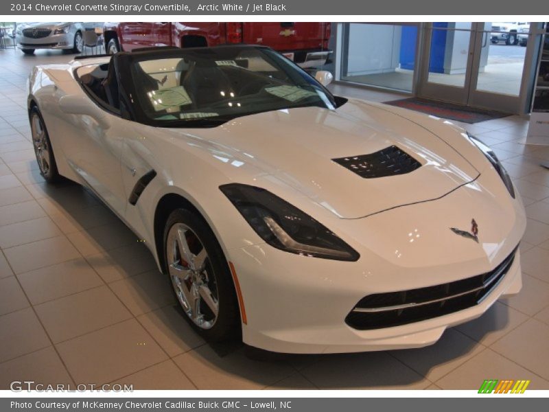 Arctic White / Jet Black 2014 Chevrolet Corvette Stingray Convertible