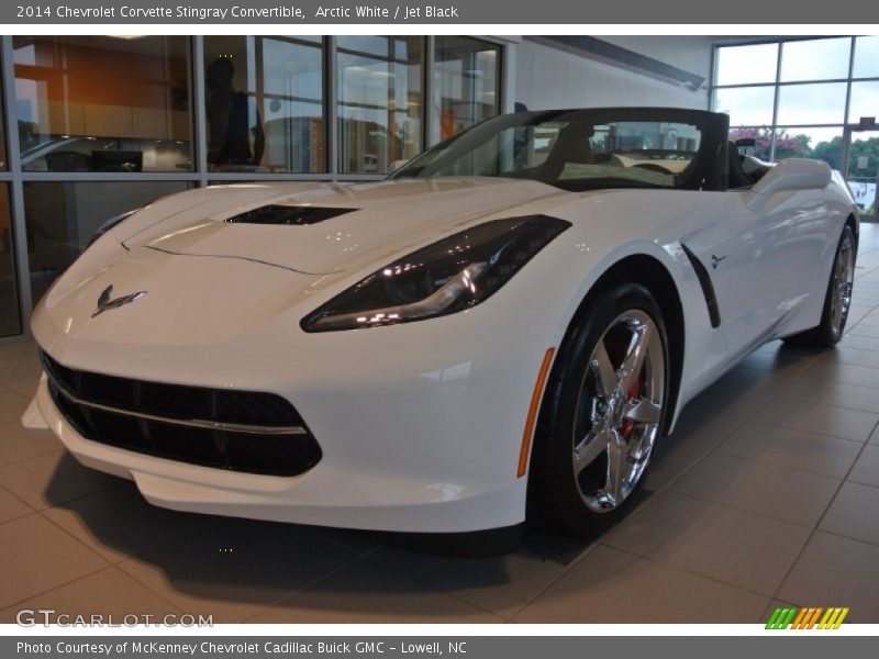 Arctic White / Jet Black 2014 Chevrolet Corvette Stingray Convertible