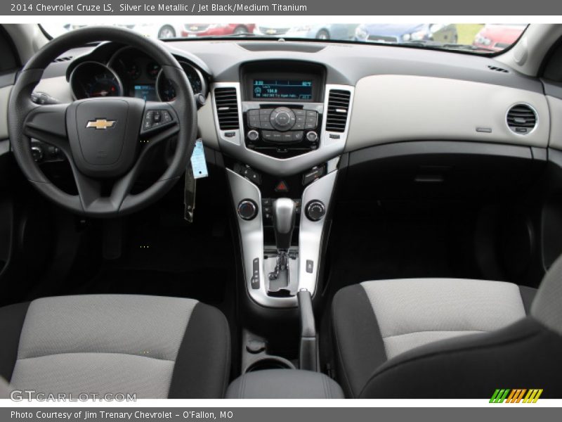 Silver Ice Metallic / Jet Black/Medium Titanium 2014 Chevrolet Cruze LS
