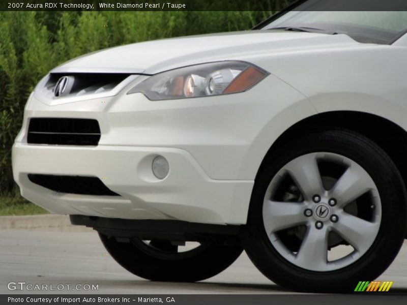 White Diamond Pearl / Taupe 2007 Acura RDX Technology