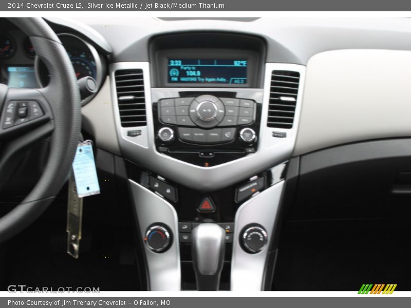 Silver Ice Metallic / Jet Black/Medium Titanium 2014 Chevrolet Cruze LS