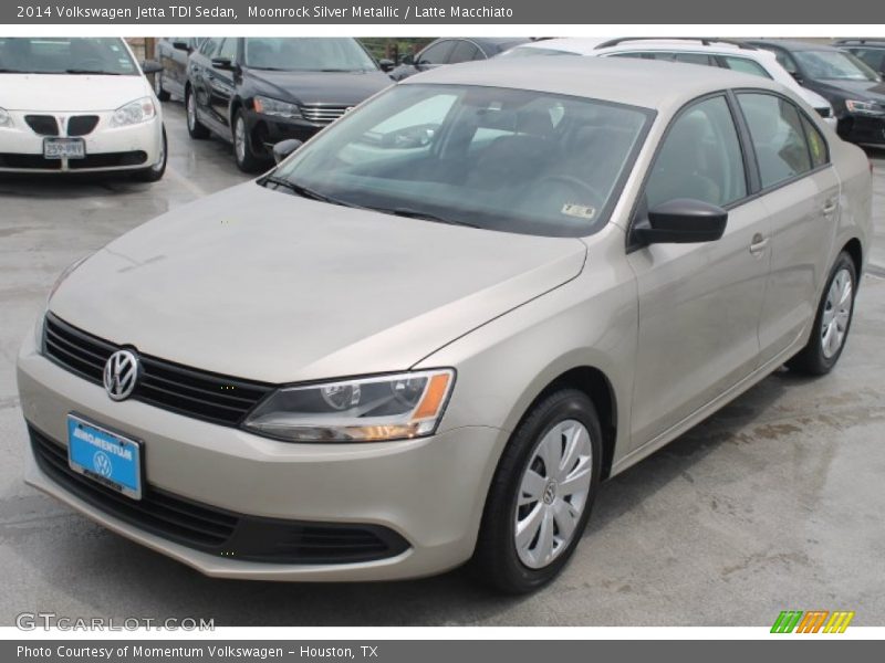 Moonrock Silver Metallic / Latte Macchiato 2014 Volkswagen Jetta TDI Sedan