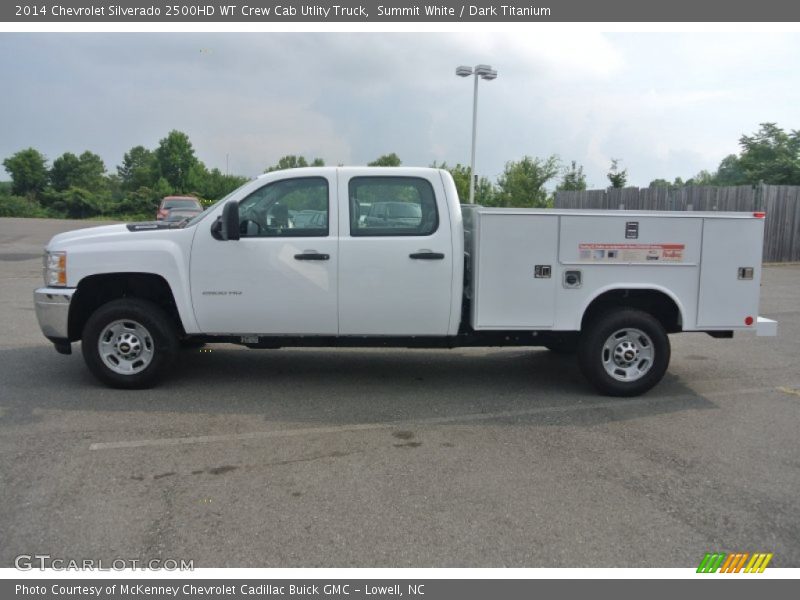 Summit White / Dark Titanium 2014 Chevrolet Silverado 2500HD WT Crew Cab Utlity Truck