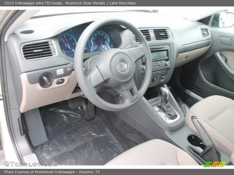 Moonrock Silver Metallic / Latte Macchiato 2014 Volkswagen Jetta TDI Sedan