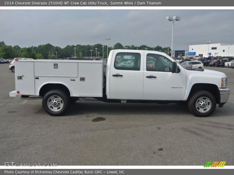 Summit White / Dark Titanium 2014 Chevrolet Silverado 2500HD WT Crew Cab Utlity Truck