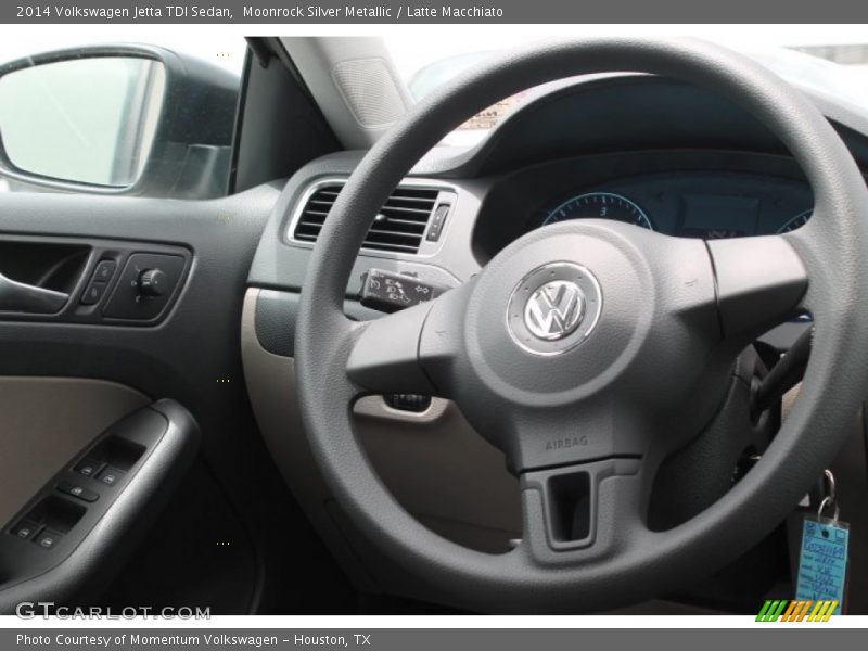 Moonrock Silver Metallic / Latte Macchiato 2014 Volkswagen Jetta TDI Sedan