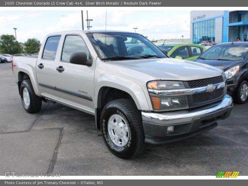 Silver Birch Metallic / Medium Dark Pewter 2005 Chevrolet Colorado LS Crew Cab 4x4