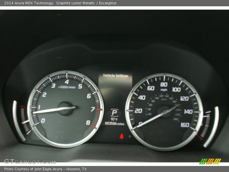 Graphite Luster Metallic / Eucalyptus 2014 Acura MDX Technology