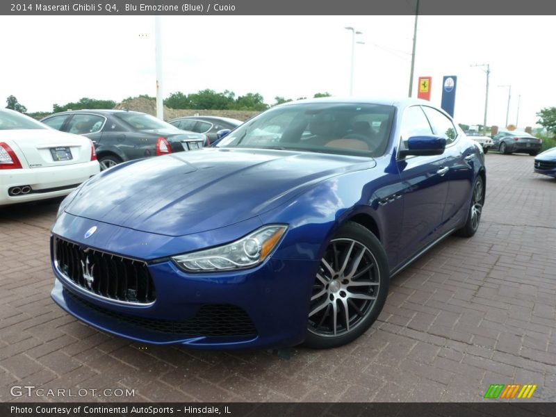 Blu Emozione (Blue) / Cuoio 2014 Maserati Ghibli S Q4