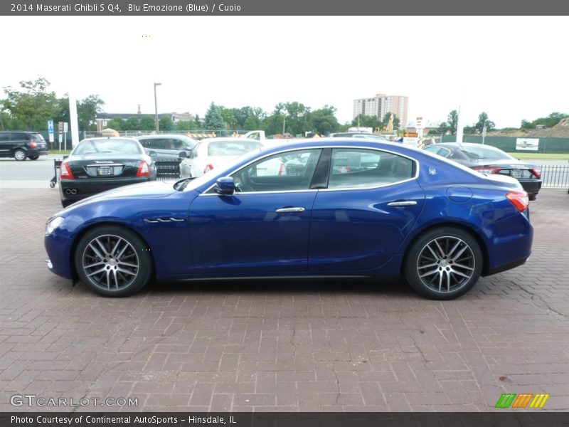 Blu Emozione (Blue) / Cuoio 2014 Maserati Ghibli S Q4