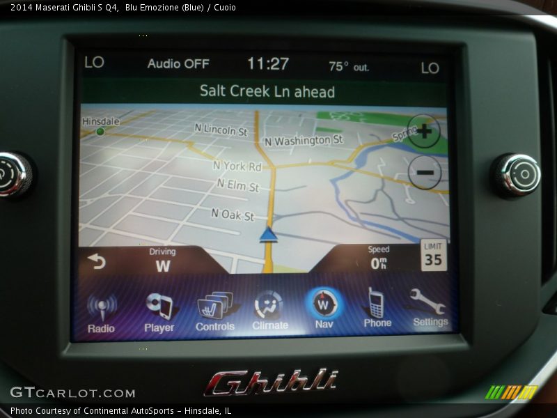 Blu Emozione (Blue) / Cuoio 2014 Maserati Ghibli S Q4