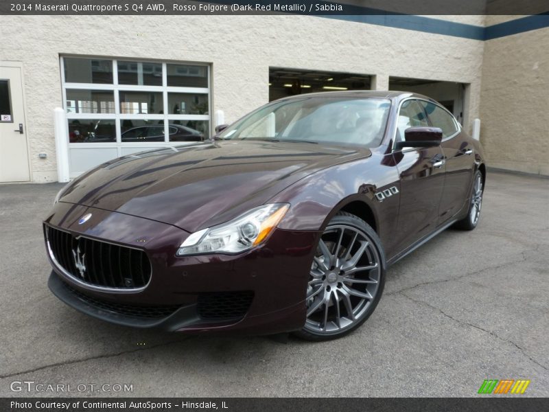 Rosso Folgore (Dark Red Metallic) / Sabbia 2014 Maserati Quattroporte S Q4 AWD