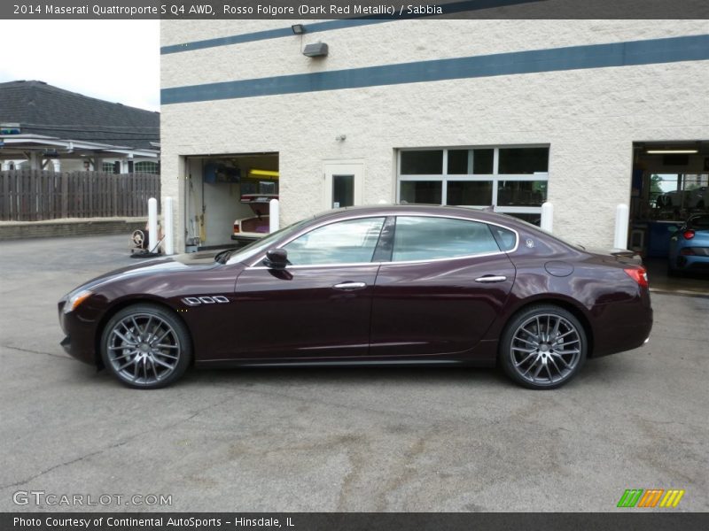 Rosso Folgore (Dark Red Metallic) / Sabbia 2014 Maserati Quattroporte S Q4 AWD