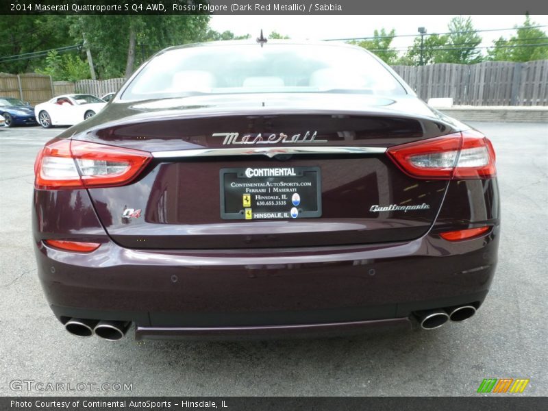 Rosso Folgore (Dark Red Metallic) / Sabbia 2014 Maserati Quattroporte S Q4 AWD