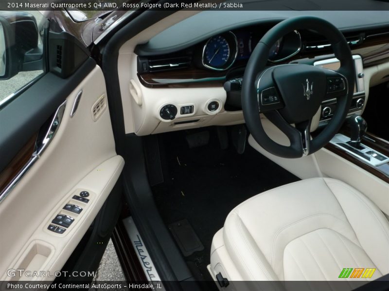 Rosso Folgore (Dark Red Metallic) / Sabbia 2014 Maserati Quattroporte S Q4 AWD