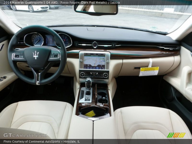 Rosso Folgore (Dark Red Metallic) / Sabbia 2014 Maserati Quattroporte S Q4 AWD