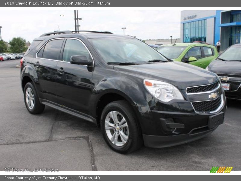 Black / Jet Black/Light Titanium 2010 Chevrolet Equinox LT