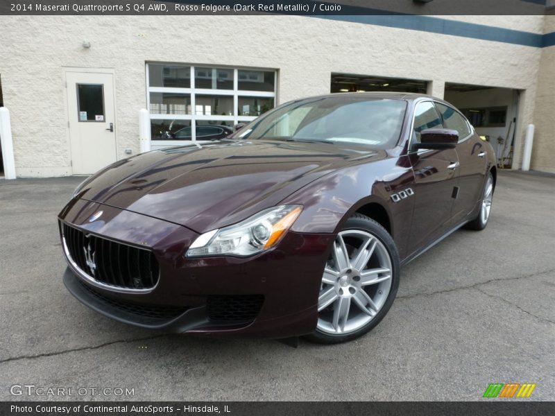 Rosso Folgore (Dark Red Metallic) / Cuoio 2014 Maserati Quattroporte S Q4 AWD