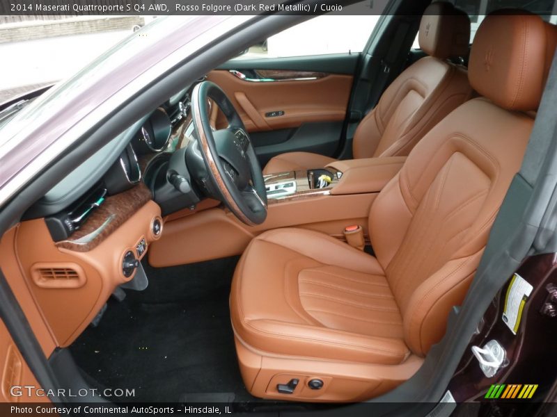 Rosso Folgore (Dark Red Metallic) / Cuoio 2014 Maserati Quattroporte S Q4 AWD