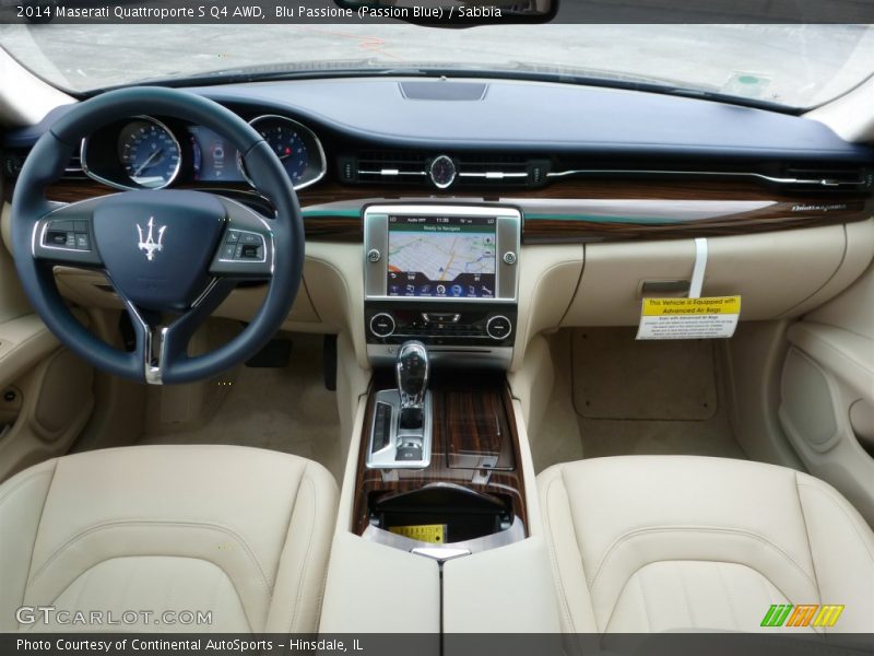 Blu Passione (Passion Blue) / Sabbia 2014 Maserati Quattroporte S Q4 AWD