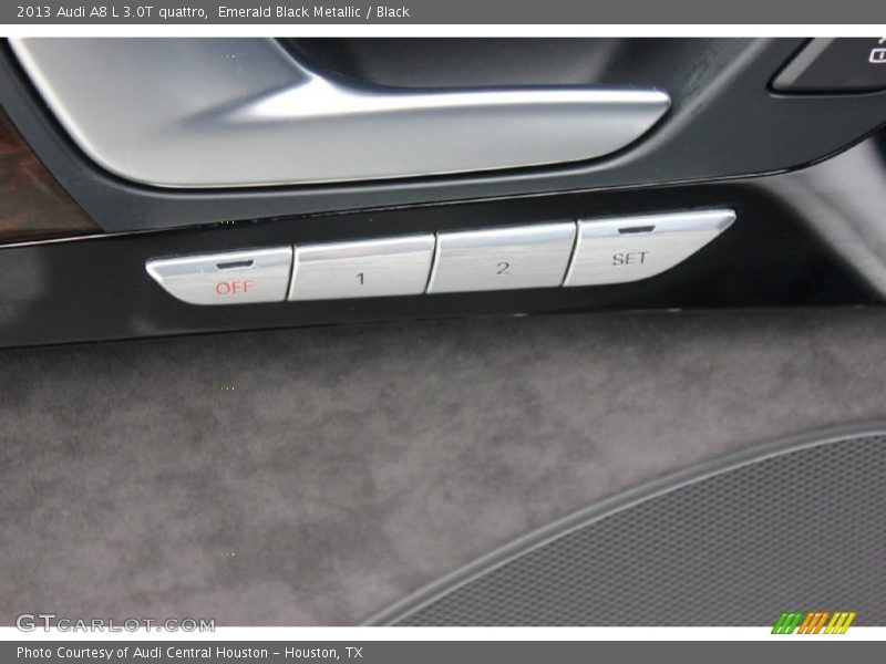 Emerald Black Metallic / Black 2013 Audi A8 L 3.0T quattro