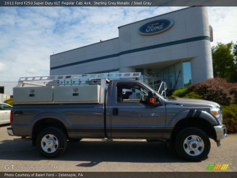 Sterling Grey Metallic / Steel Gray 2011 Ford F250 Super Duty XLT Regular Cab 4x4