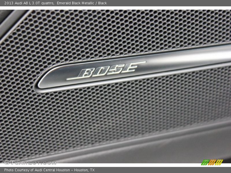 Emerald Black Metallic / Black 2013 Audi A8 L 3.0T quattro